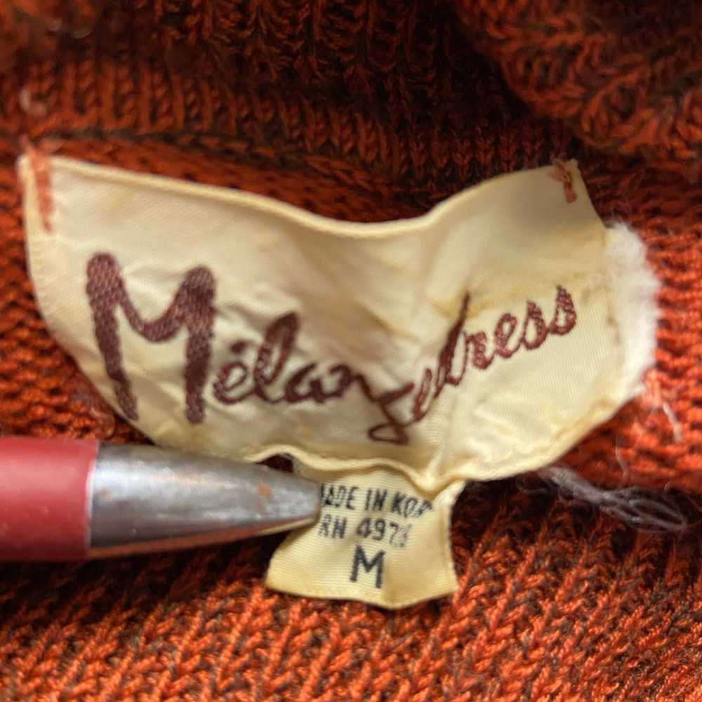 Melangedress Dress Vintage Knit 1970's Boho Hippi… - image 3