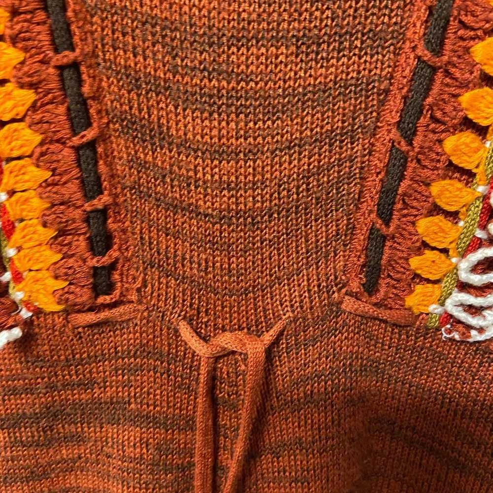 Melangedress Dress Vintage Knit 1970's Boho Hippi… - image 6