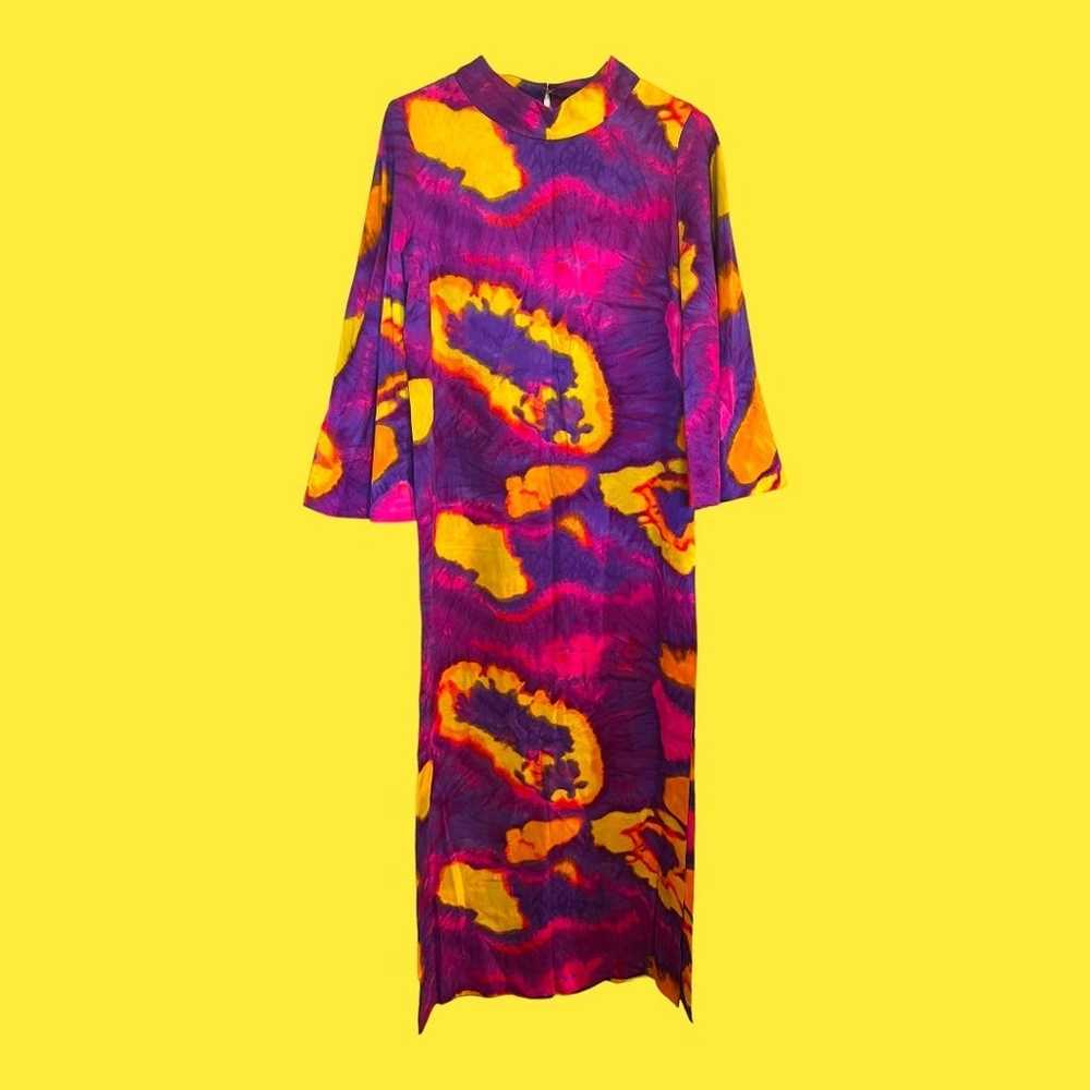 Alice Polynesian Fashions Vintage 70s Tie Dye Sty… - image 1