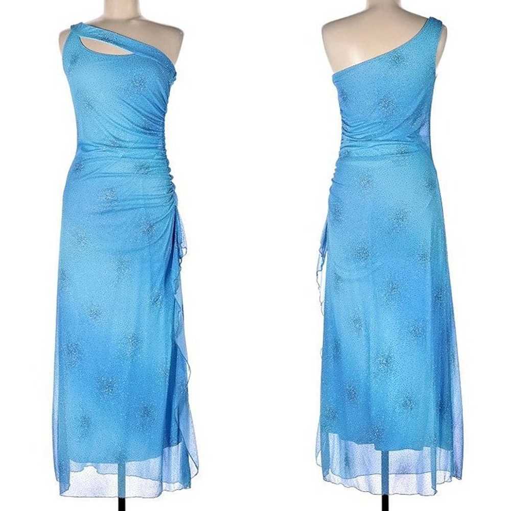 Vintage 90s y2k Taboo Prom Dress Maxi One Shoulde… - image 2