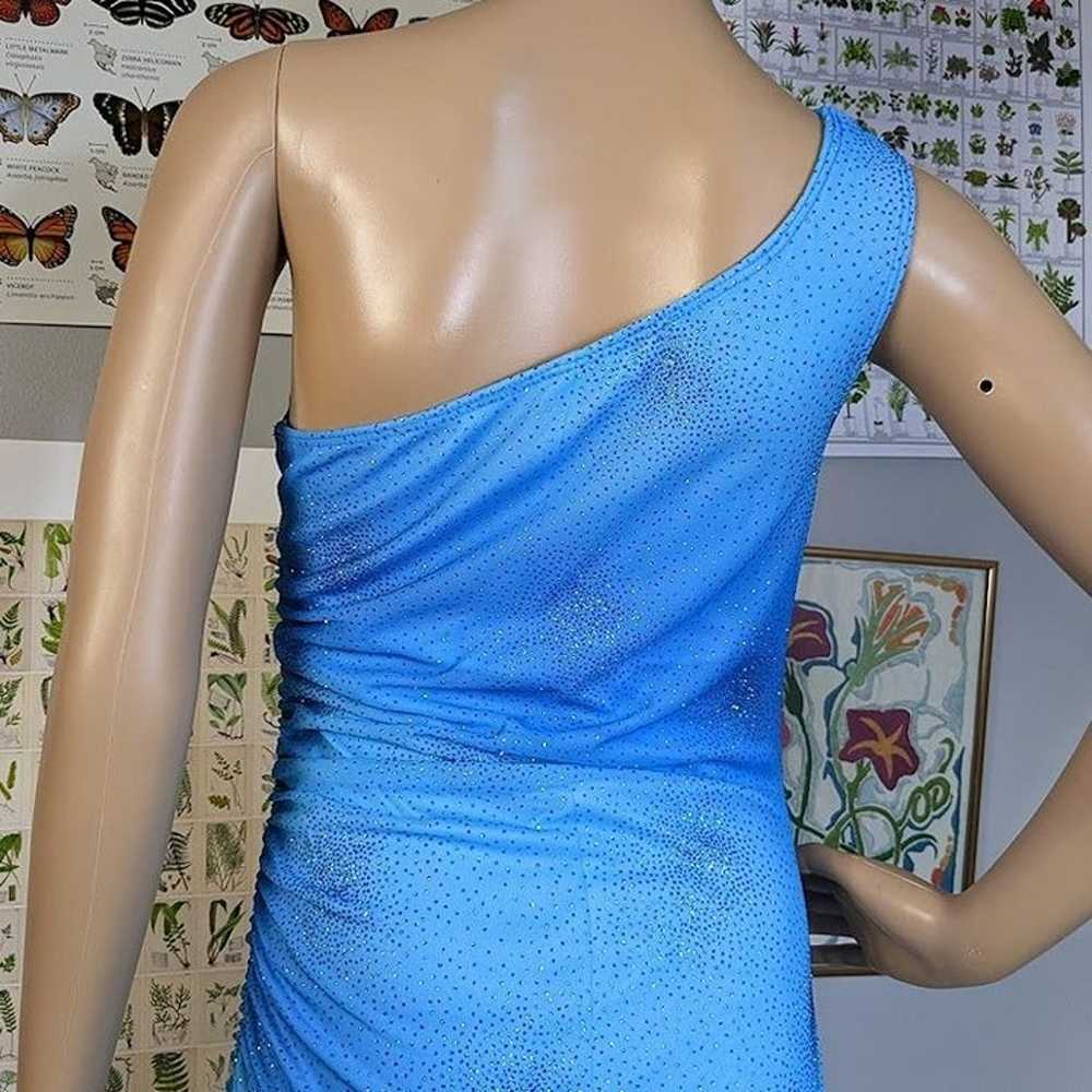 Vintage 90s y2k Taboo Prom Dress Maxi One Shoulde… - image 9