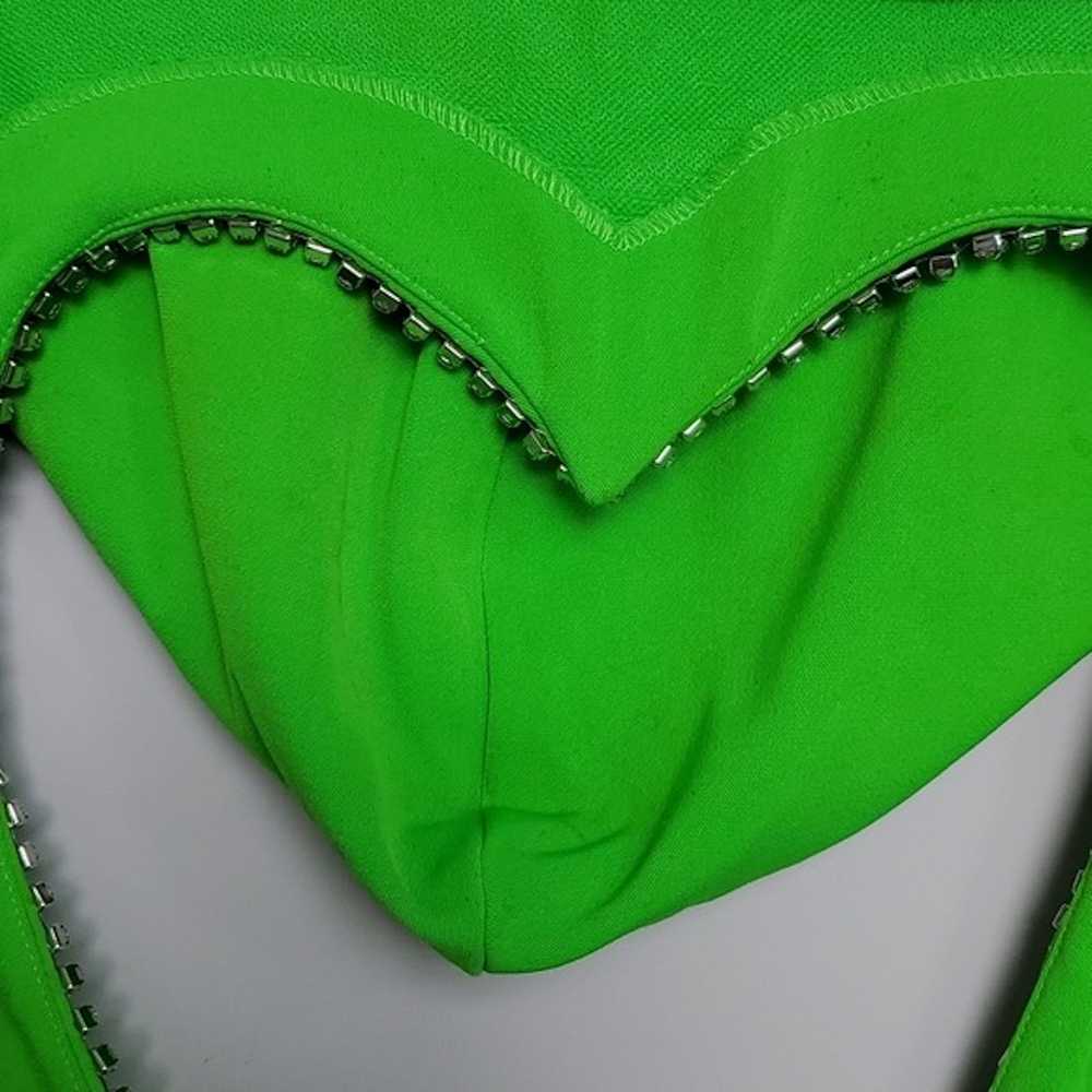 Area NYC AREA NYC Oversized Neon Green Heart Cut … - image 9