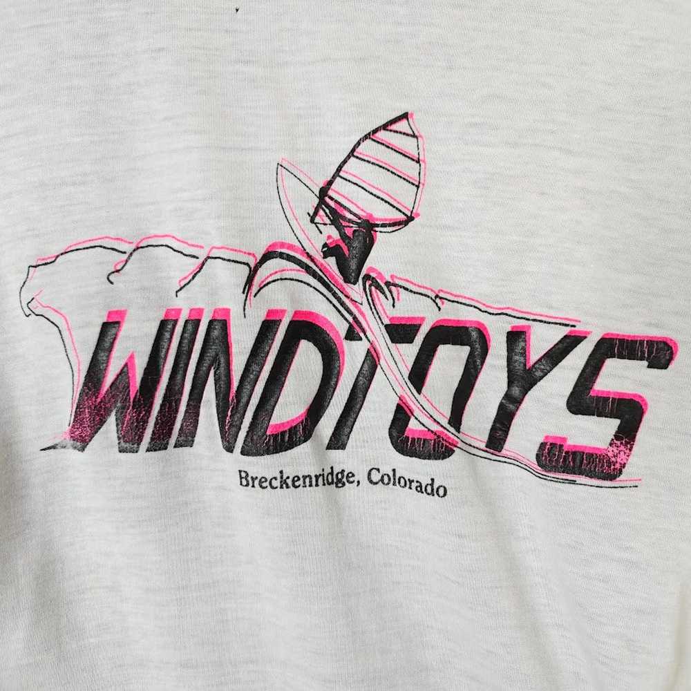 Vintage Windsurfing T Shirt Vintage 80s Breckenri… - image 3