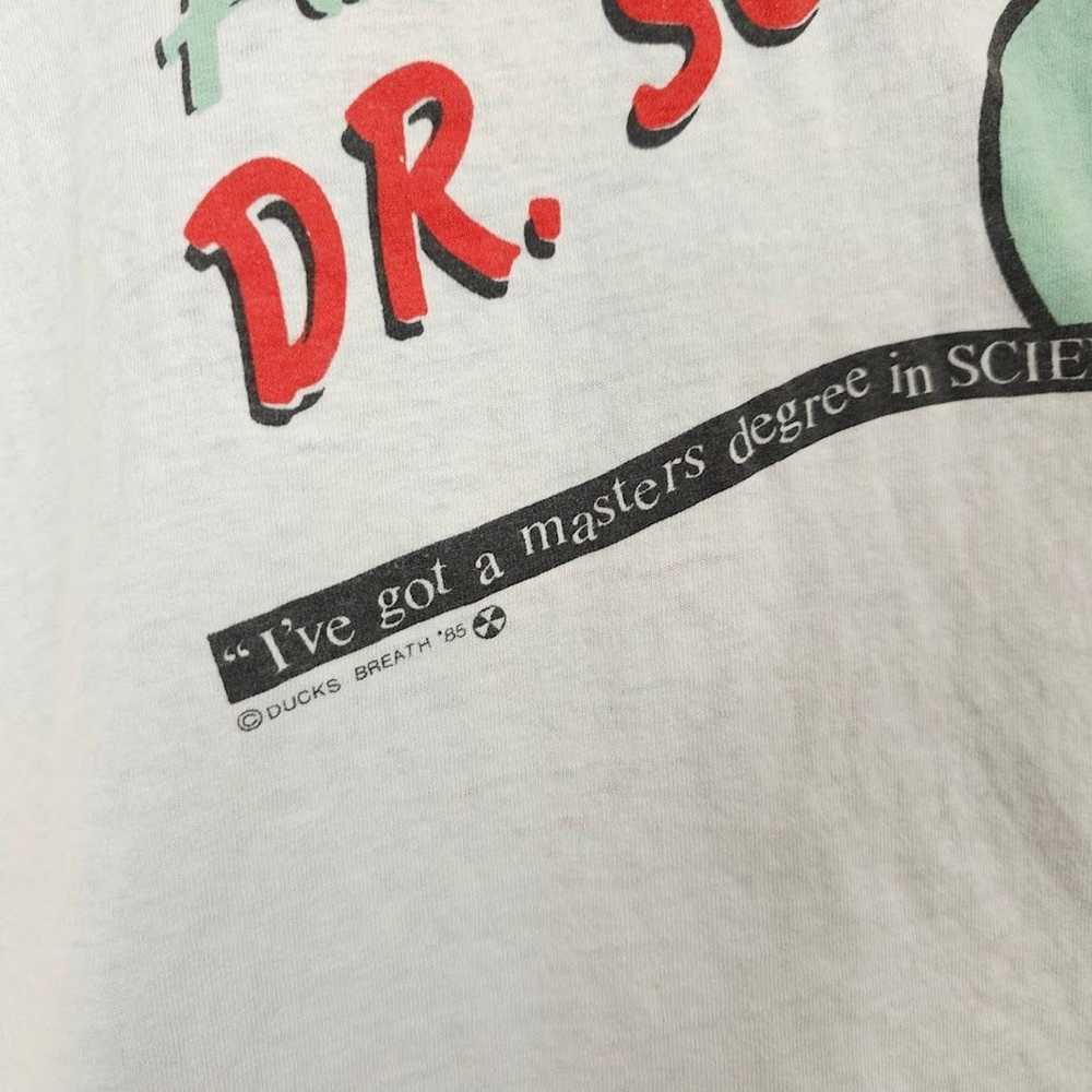 Vintage Ask Dr Science T Shirt Vintage 80s 1985 D… - image 3