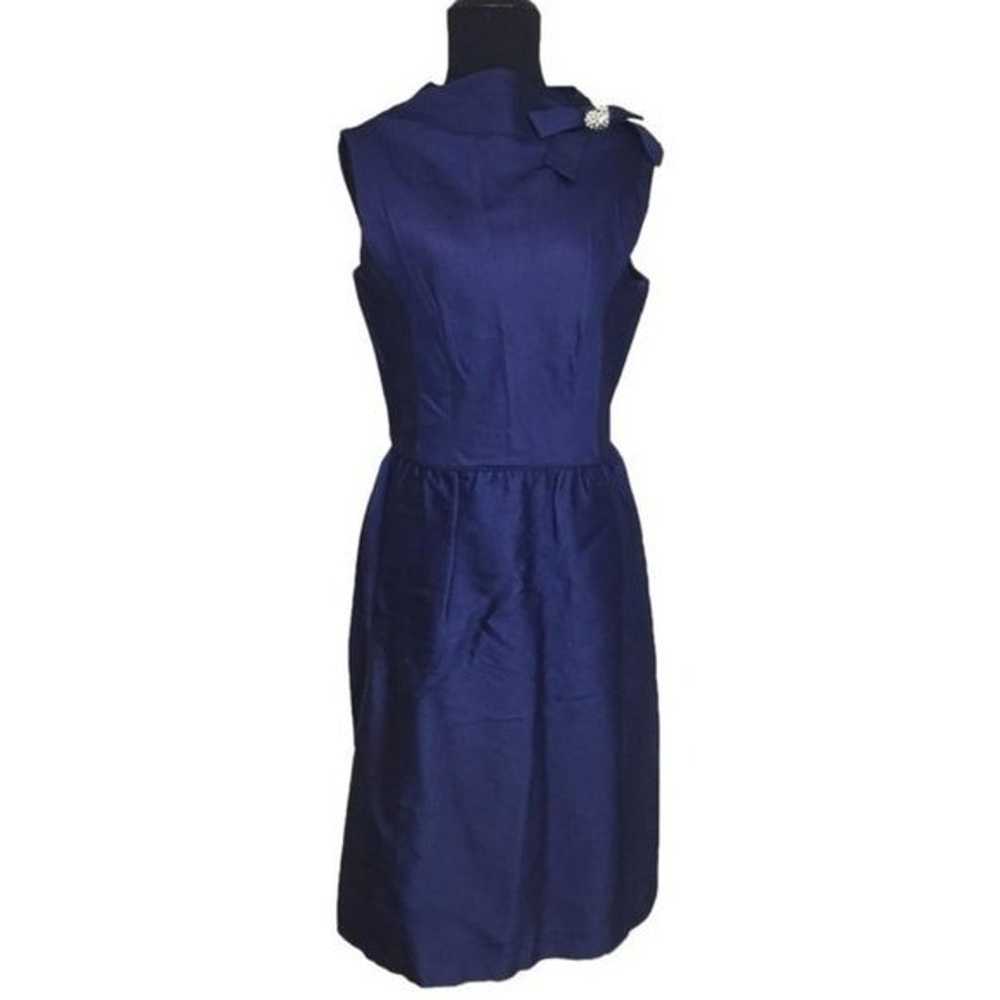 Pat Sandler Blue Vintage 1960's Night Out  Dress … - image 1