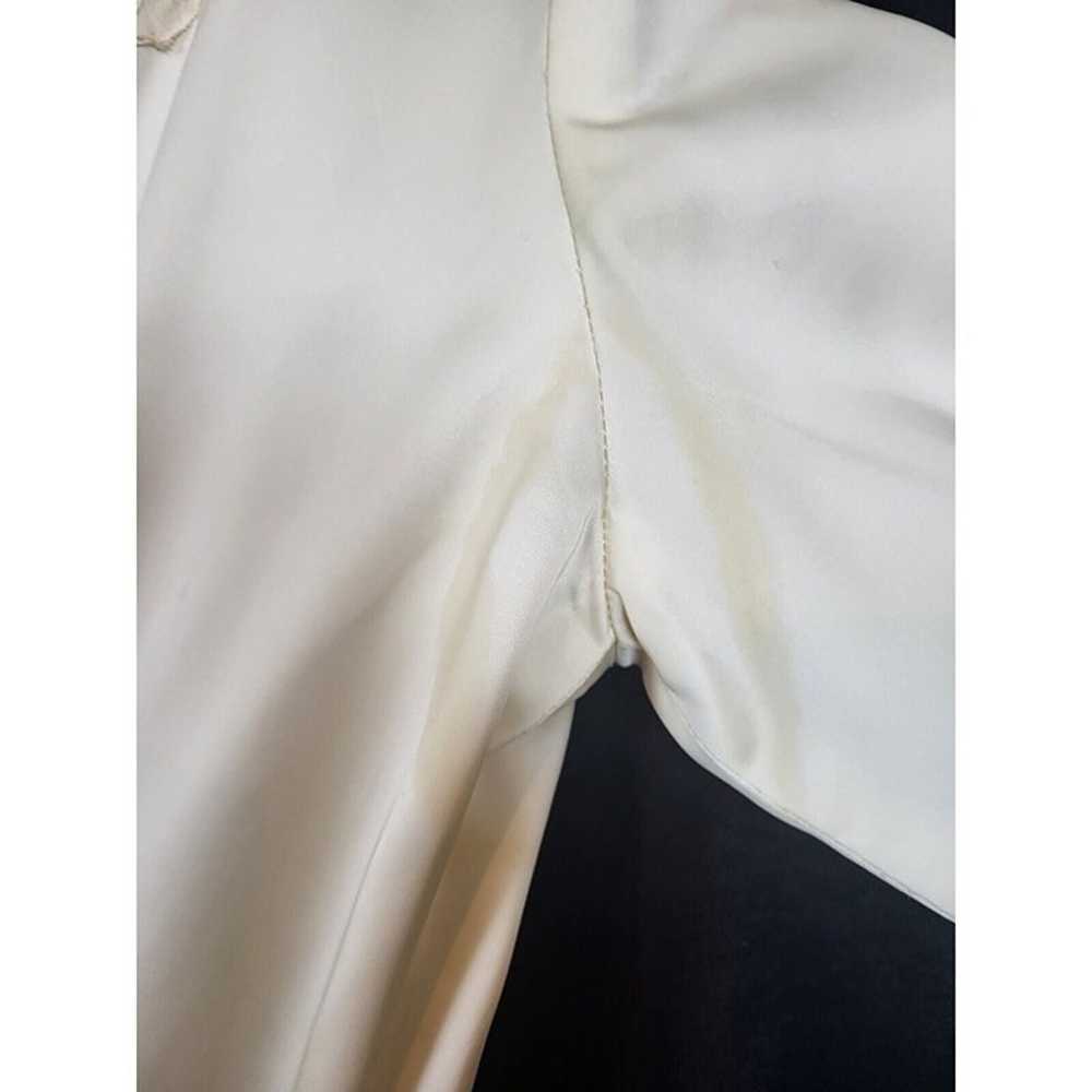 Vintage 1960s - 1970s Wedding Dress Long sleeve L… - image 10