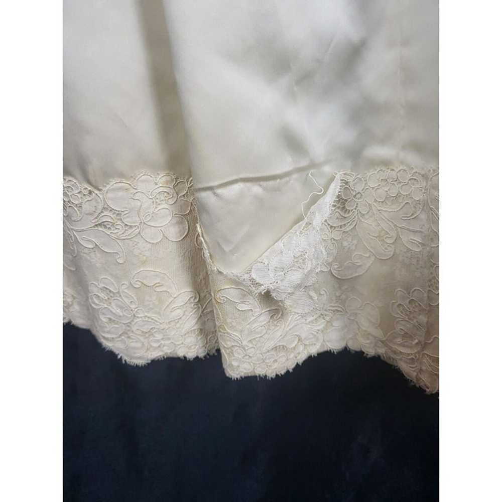 Vintage 1960s - 1970s Wedding Dress Long sleeve L… - image 12