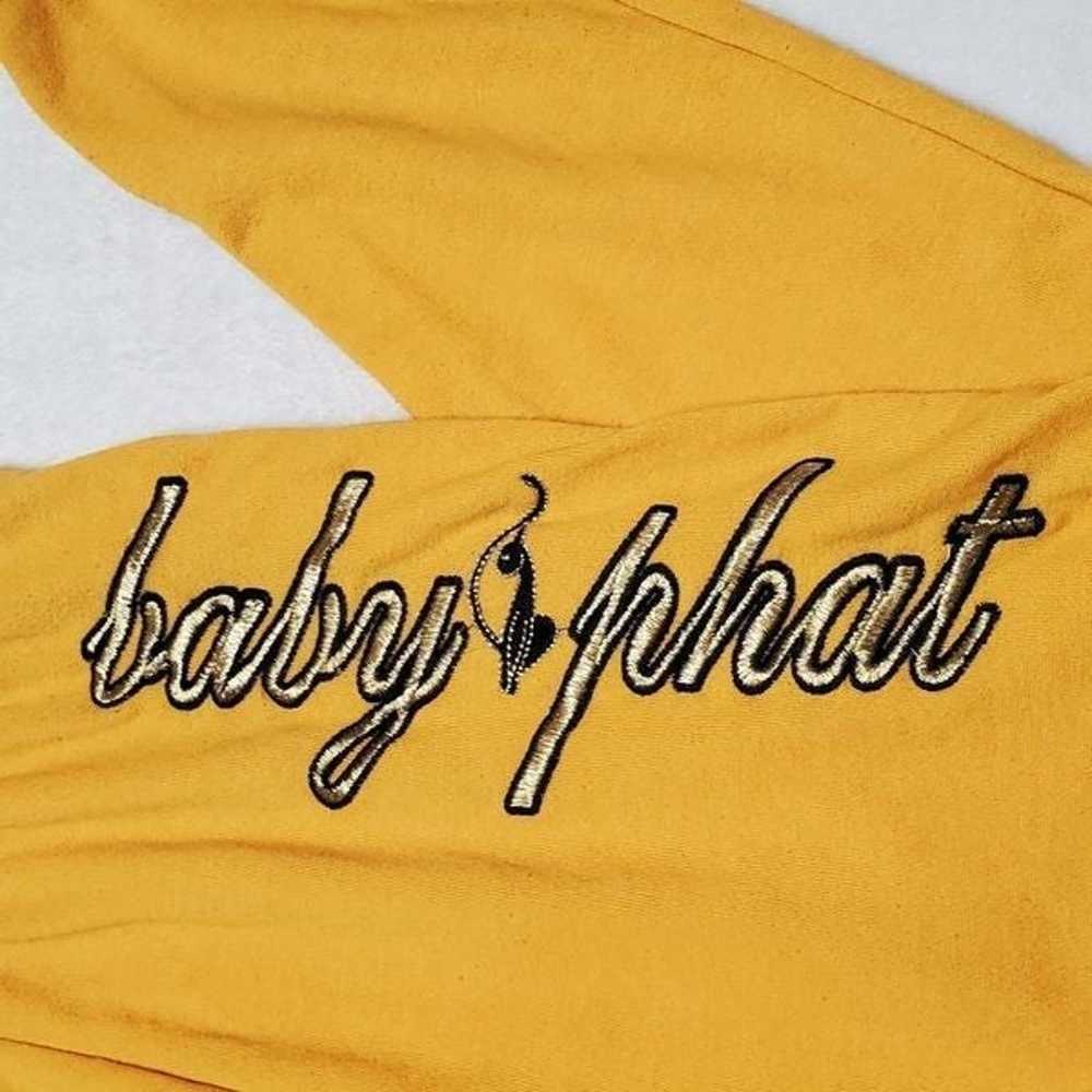 Vintage 90s-Y2K Baby Phat Mustard Yellow Gold Spe… - image 7