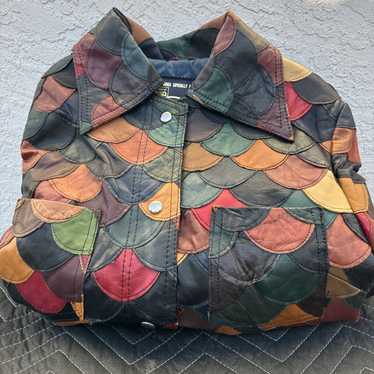 Tannery West Vintage 70s Patchwork Leather Jacket 