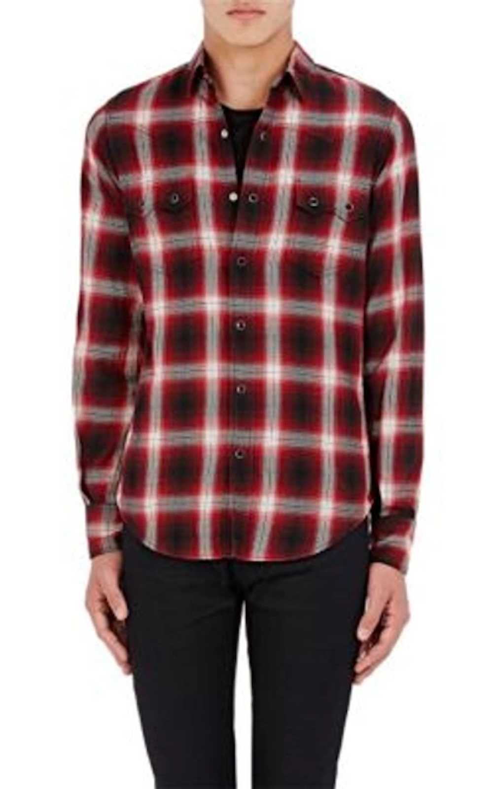 Saint Laurent Paris Nashville Plaid Red Checked W… - image 2