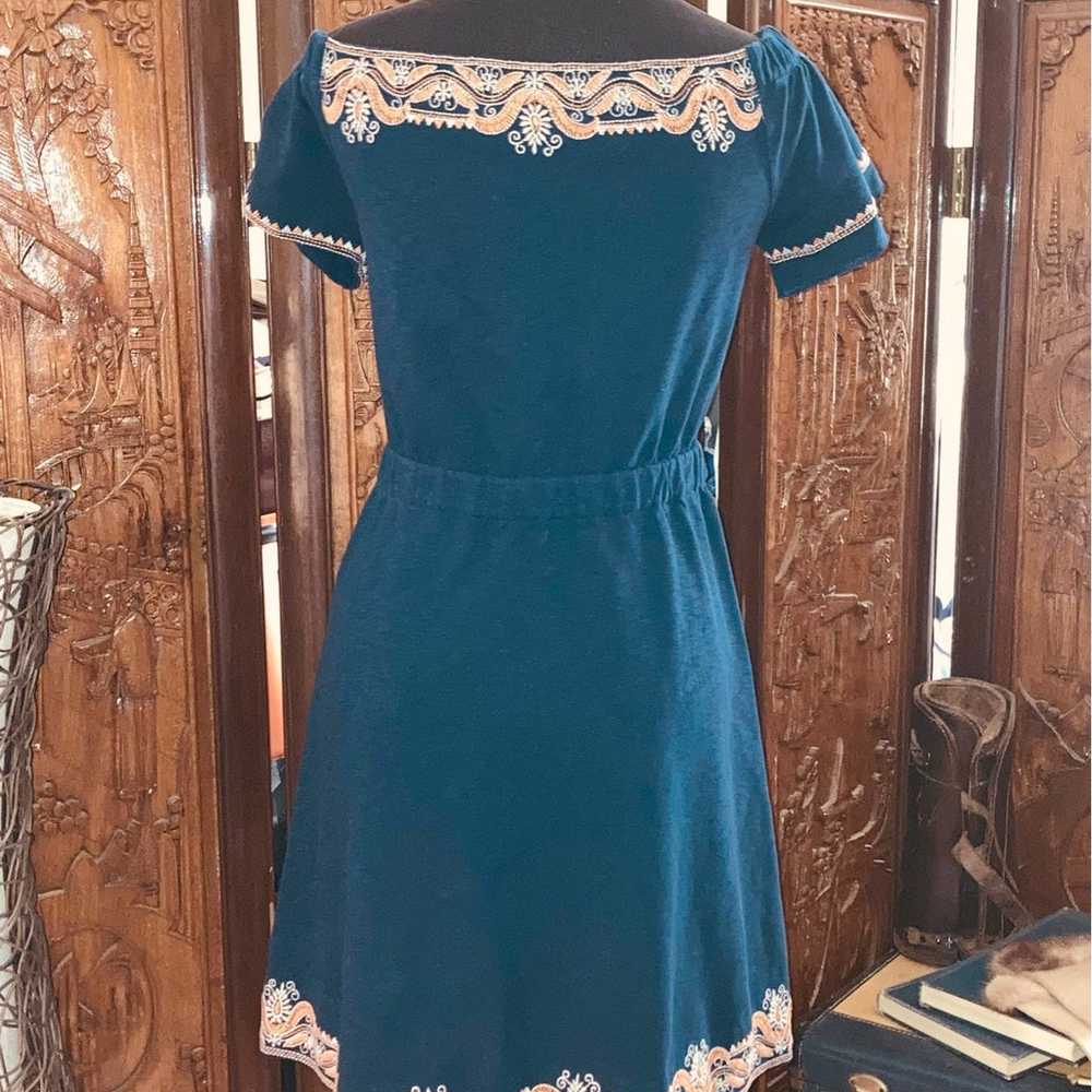Tory Vintage Cotton Embroidery Dress - image 2