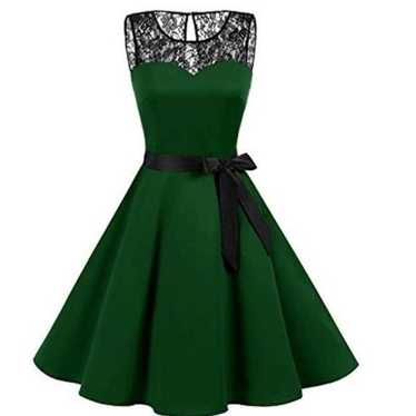 Green midi dress Size L - image 1