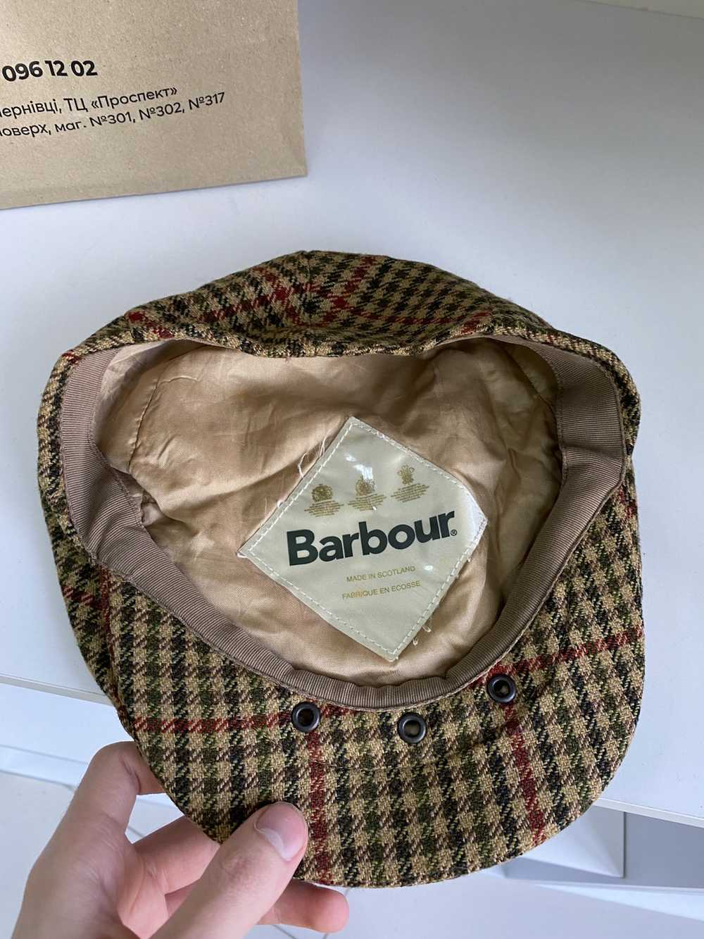 Barbour × Vintage Vintage Barbour Waxed cap hat - image 5