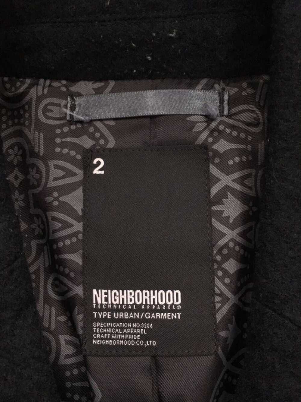 Neighborhood Jacket Wool 3 Button Plain Patch Poc… - image 5