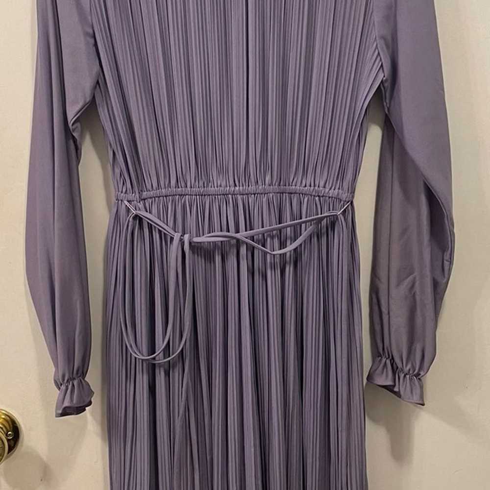 Vintage Ladies Dusty Purple Long Sleeve Dress - image 6