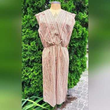 Vintage Sunshine Alley Striped Dress Size 14 - image 1