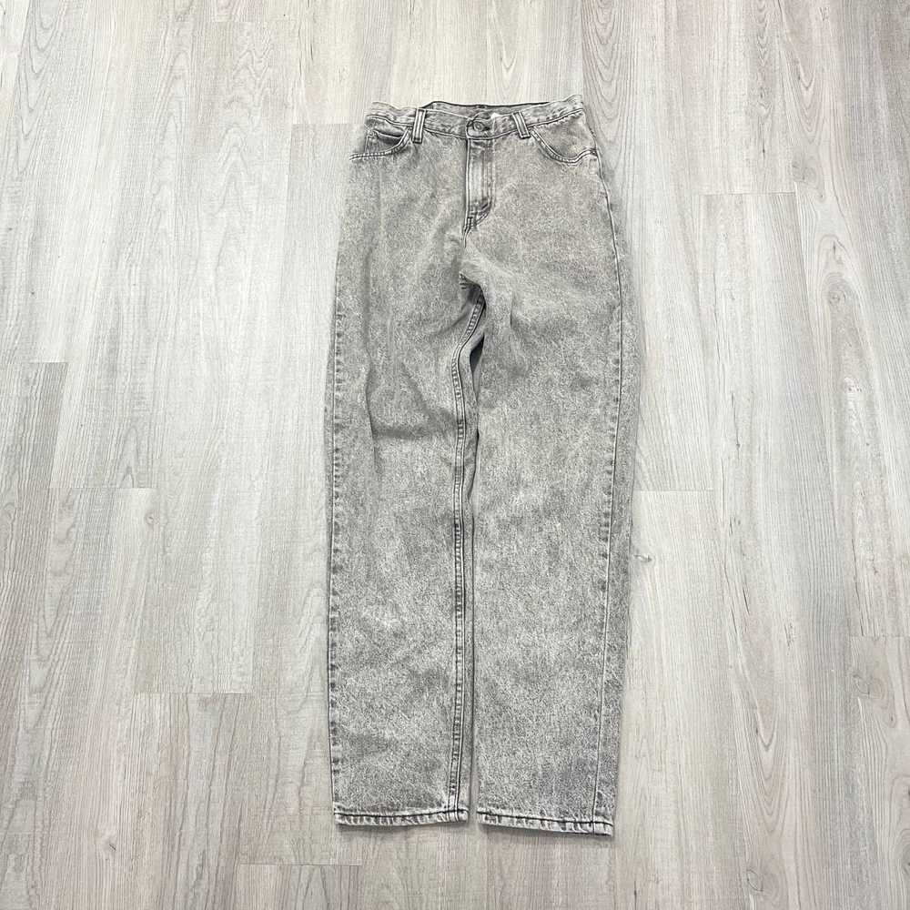 Vintage 90s Brittania Jean Co Gray Acid Wash Jean… - image 1