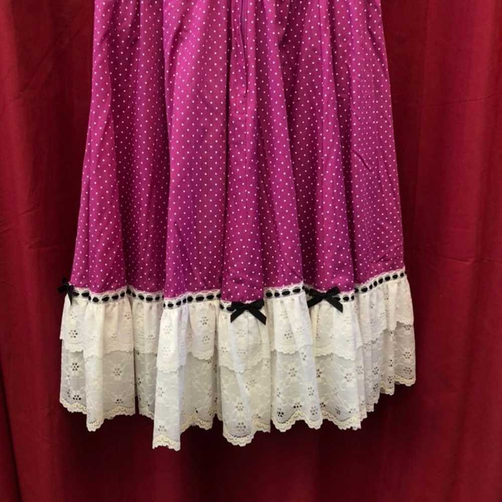 Magenta Polka-Dot Patio Dress - image 7