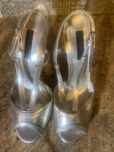 Burberry Burberry Shiny silver platforms