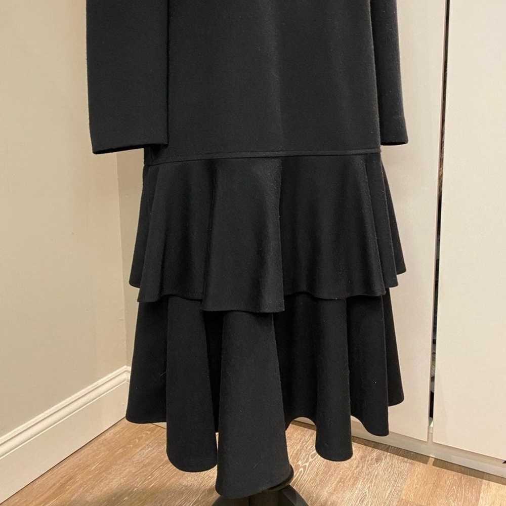 Leslie Fay Vintage Black Long Sleeve Ruffle Dress… - image 4
