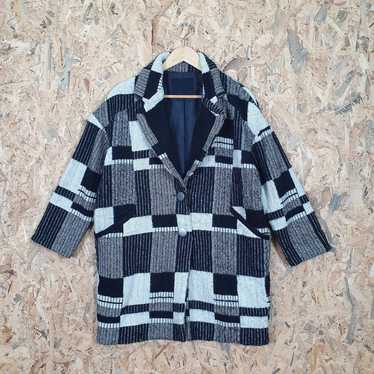 Other C0202 Jeanasis Wool Checkers Blazer - image 1