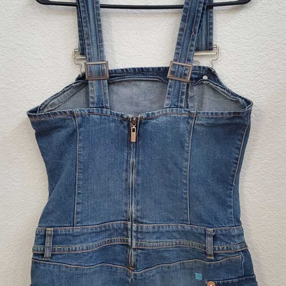 Vintage jean azzure overall dress - image 2