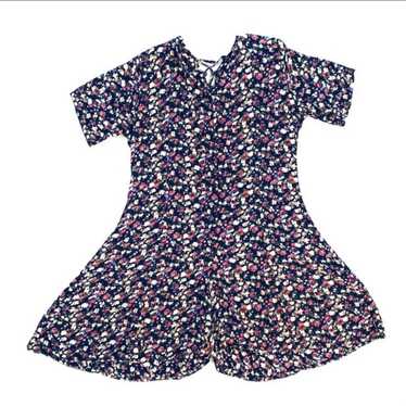 Vintage Rosey Tomato floral romper