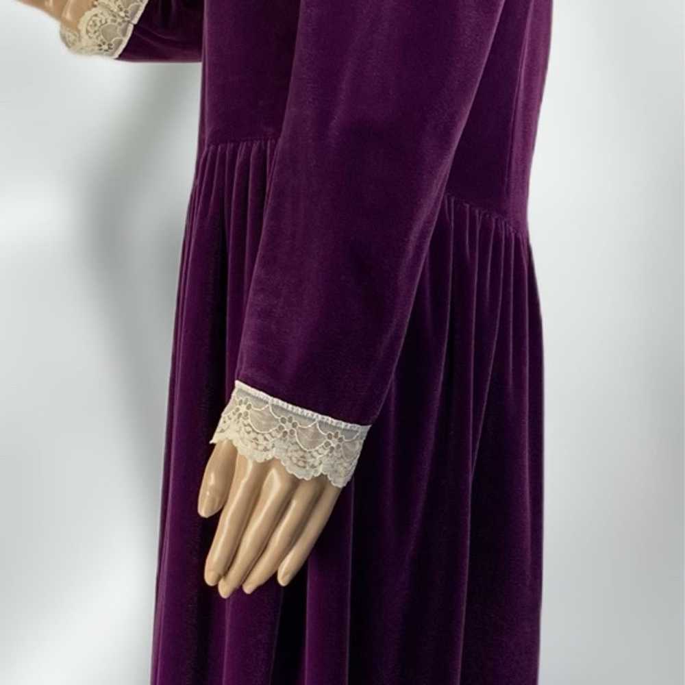 Vintage The Ribbons & Lace Collection Velour Drop… - image 5