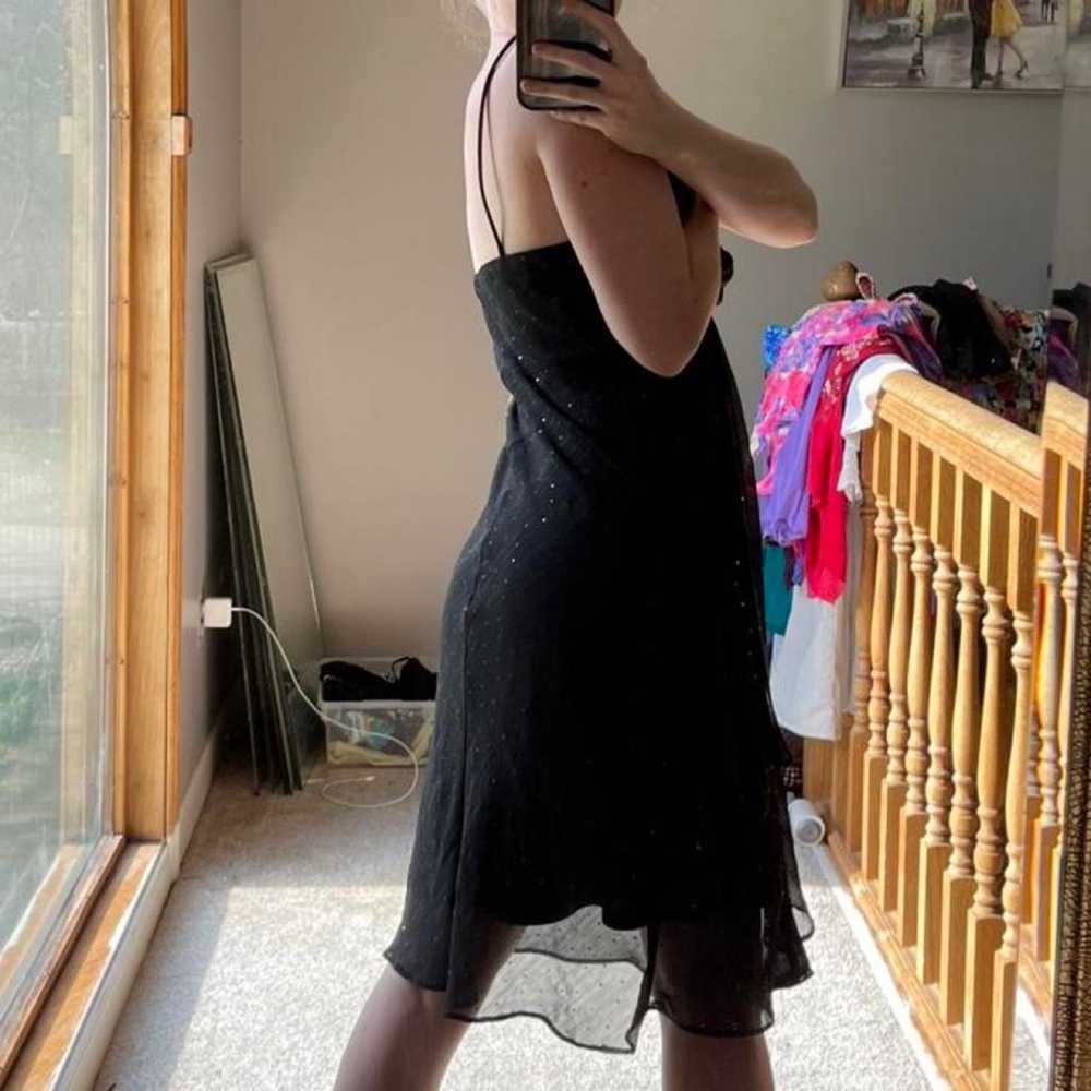 vintage 90s black mini dress - image 2