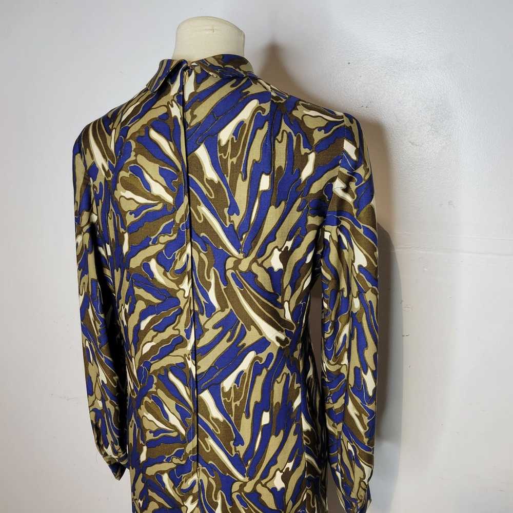 Vintage 70s Vera Maxwell Long Sleeve Maxi Dress B… - image 7