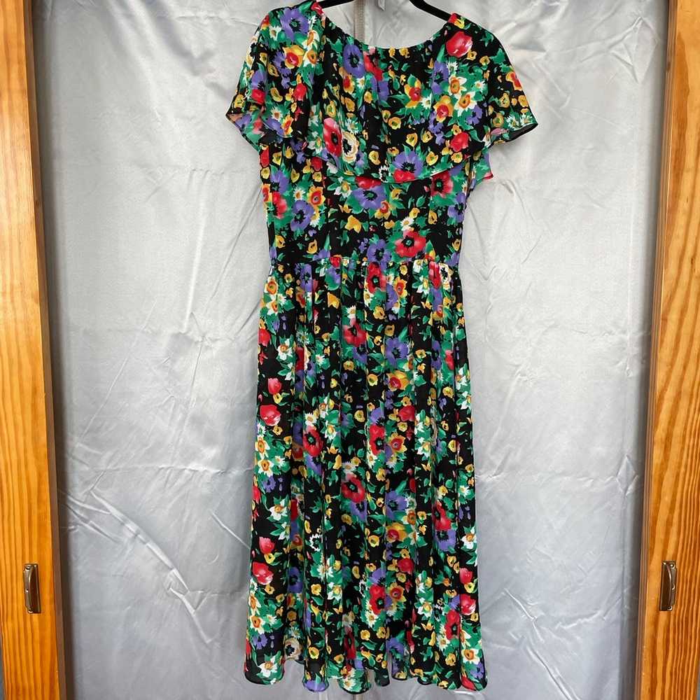 Vintage Caron Chicago floral dress - image 1