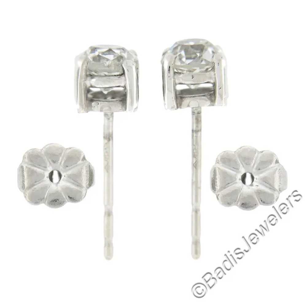 Antique Platinum 1.0ctw GIA Certified Old Europea… - image 3