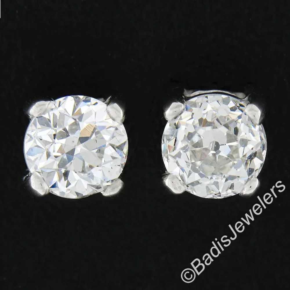 Antique Platinum 1.0ctw GIA Certified Old Europea… - image 7