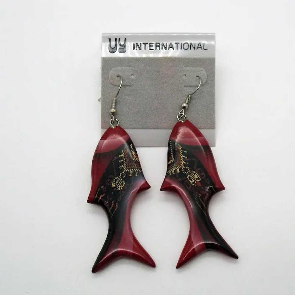 Fun Signed UY International Figural Shark Fish Pa… - image 6