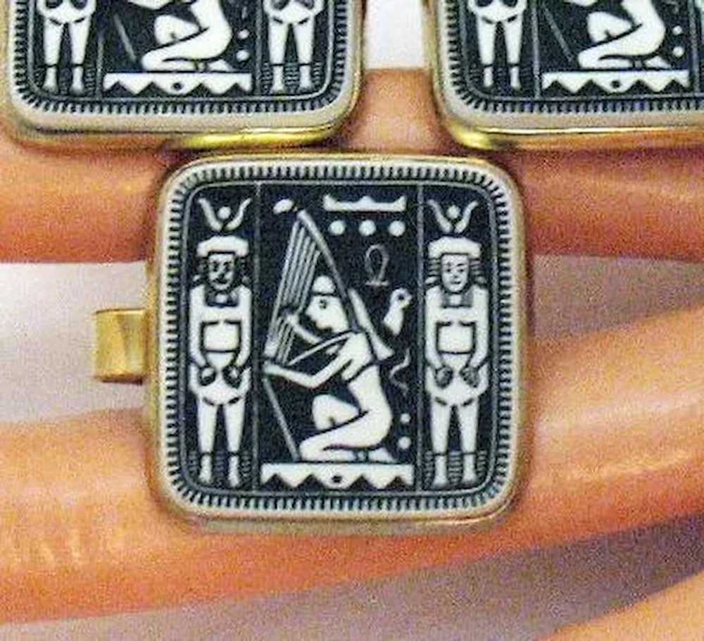 Unusual Vintage Unisex Ancient Egyptian Revival T… - image 3