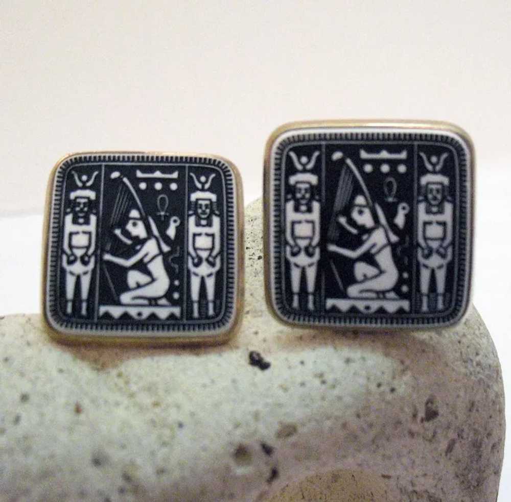 Unusual Vintage Unisex Ancient Egyptian Revival T… - image 4