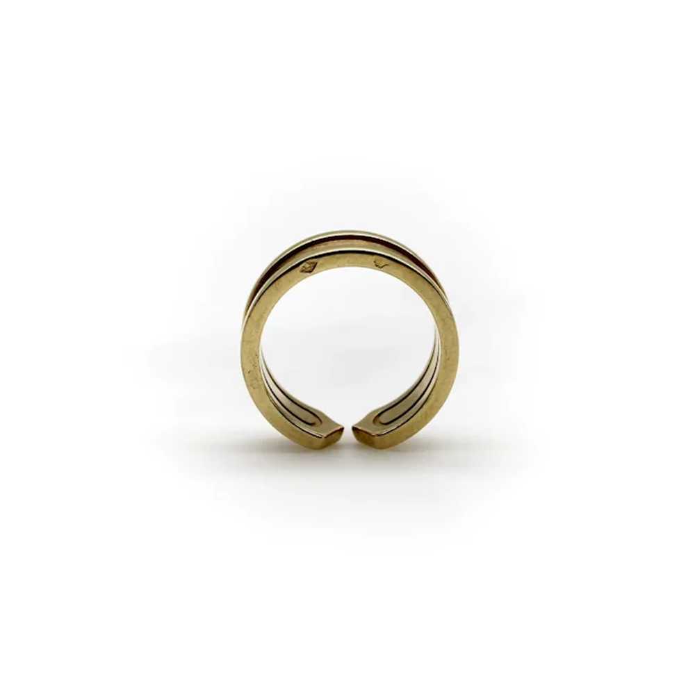 Vintage Cartier 18K Gold Double C Ring circa 2000 - image 6