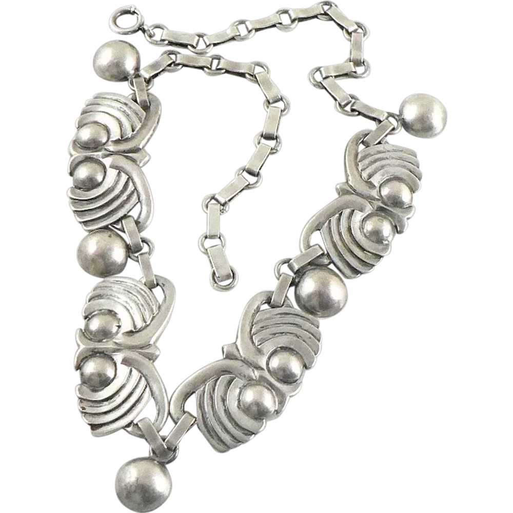 1940's Mexican 980 Silver Necklace - image 1