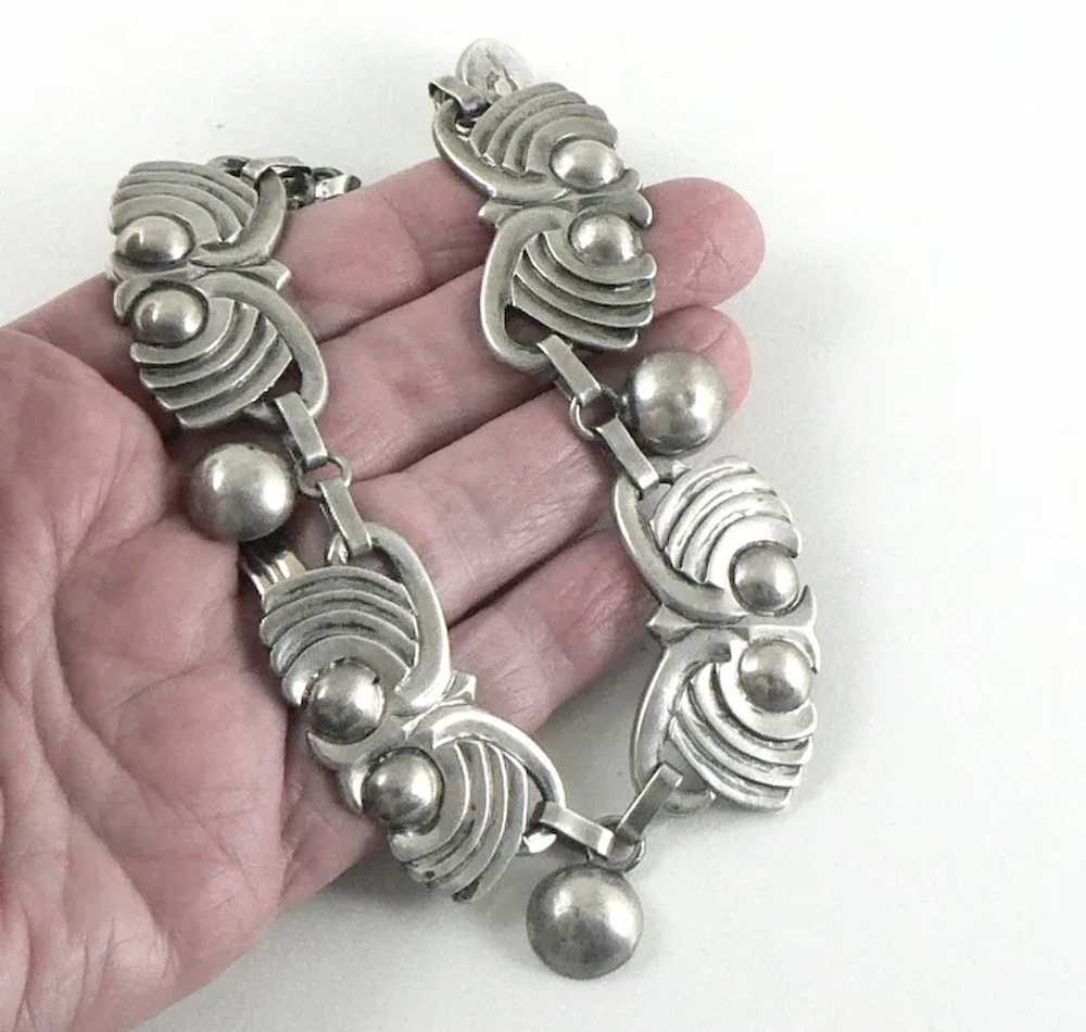 1940's Mexican 980 Silver Necklace - image 3
