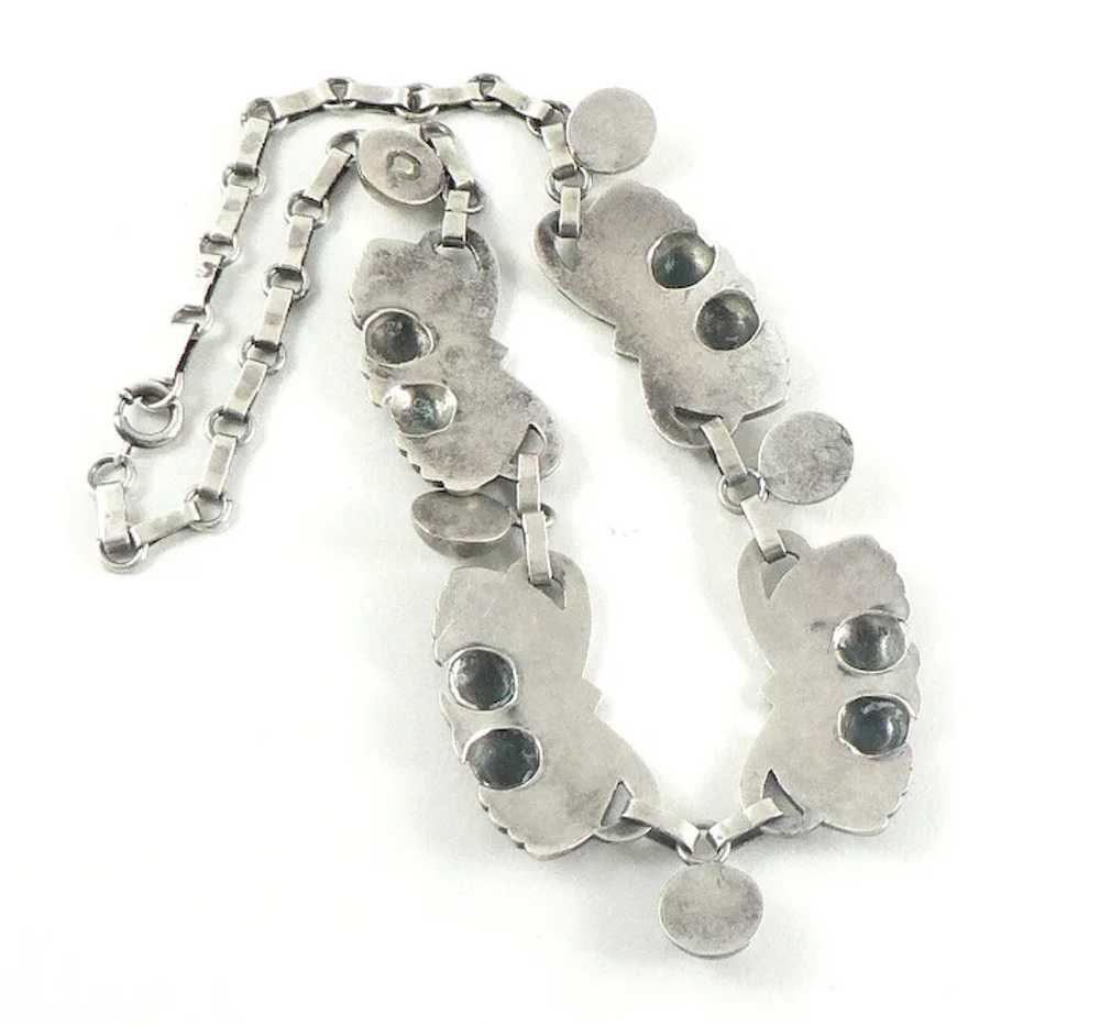 1940's Mexican 980 Silver Necklace - image 4