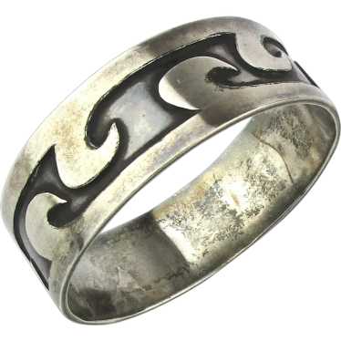 Old Heavy HOPI Sterling Silver Bangle Bracelet