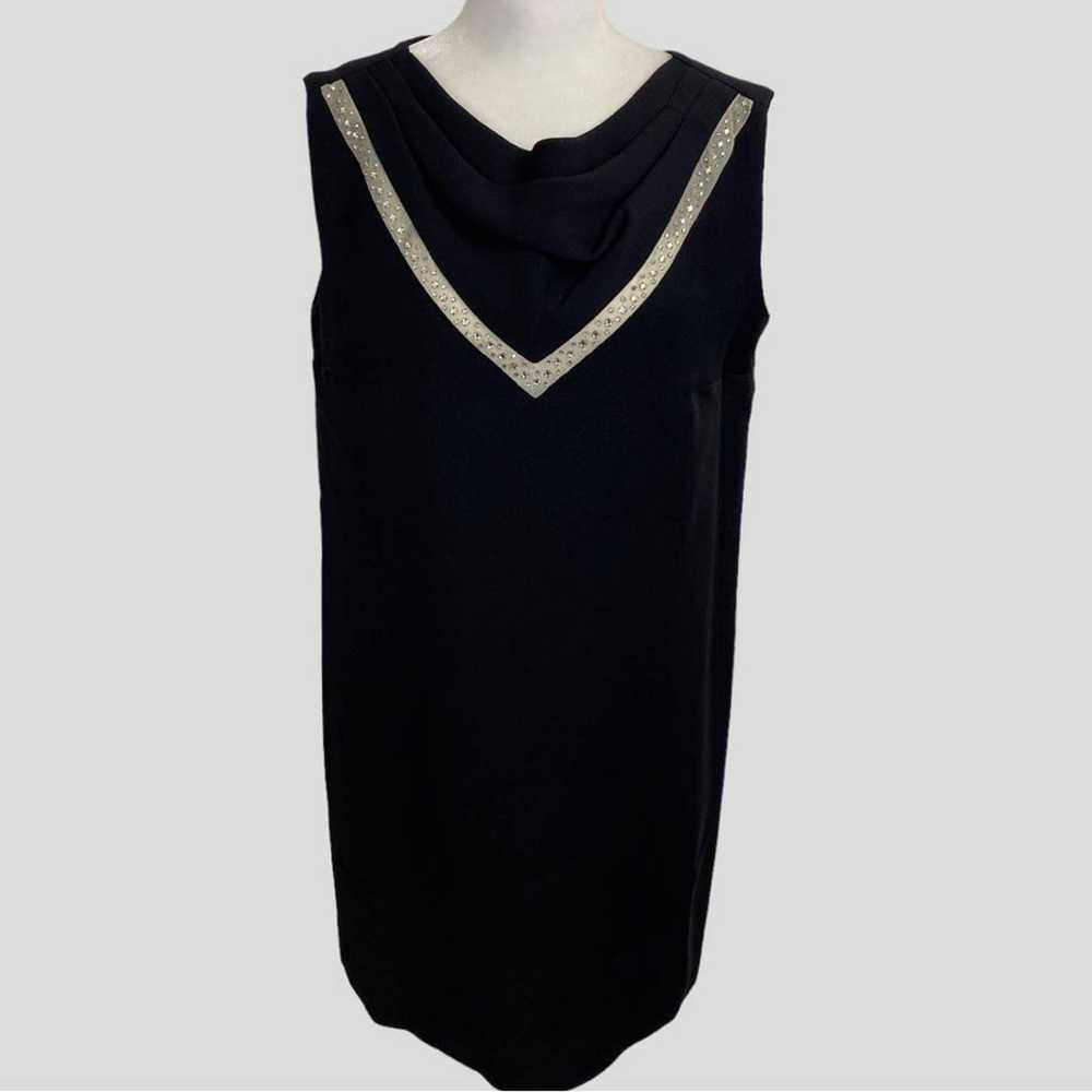 Vintage 60s R&K Originals Little Black Dress with… - image 1