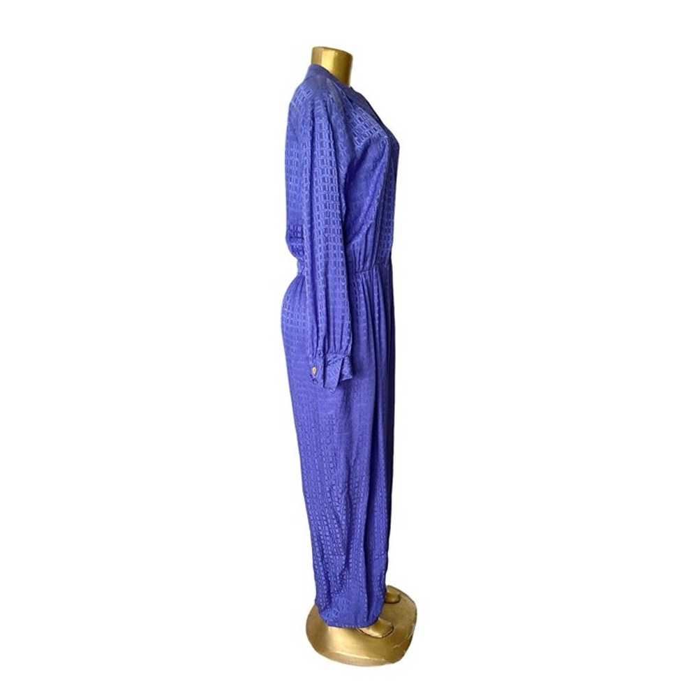 LIZ CLAIBORNE Womens Size 14 Vintage 80s Blue Sil… - image 3