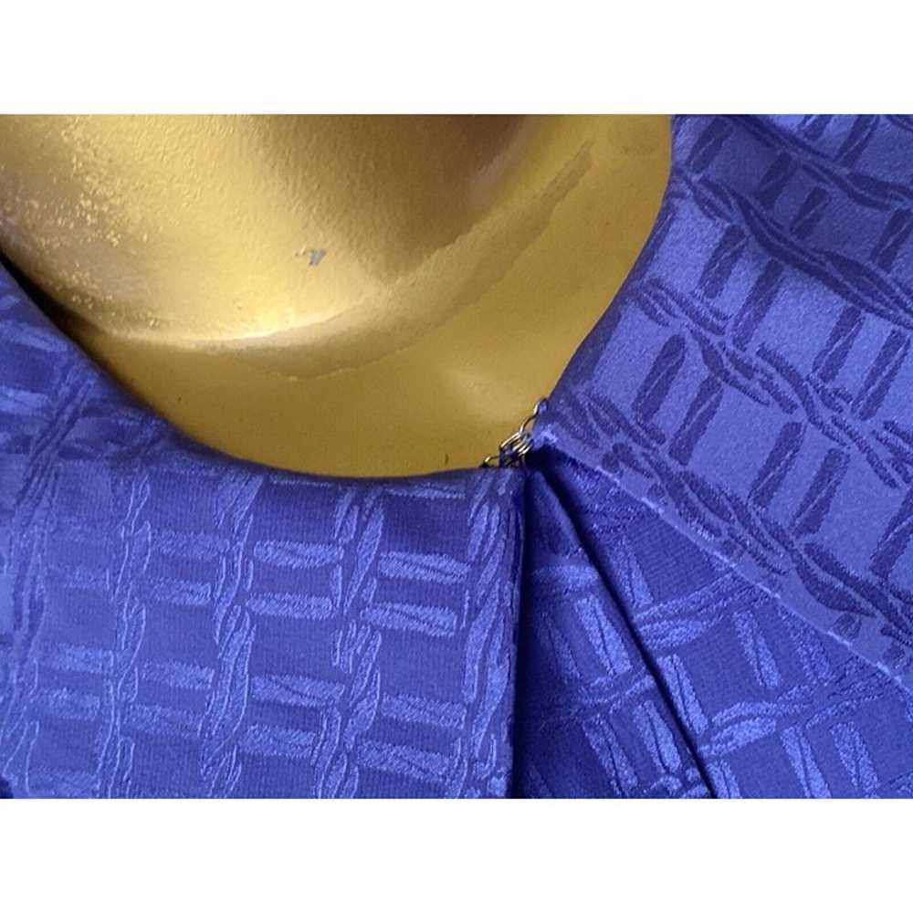 LIZ CLAIBORNE Womens Size 14 Vintage 80s Blue Sil… - image 6