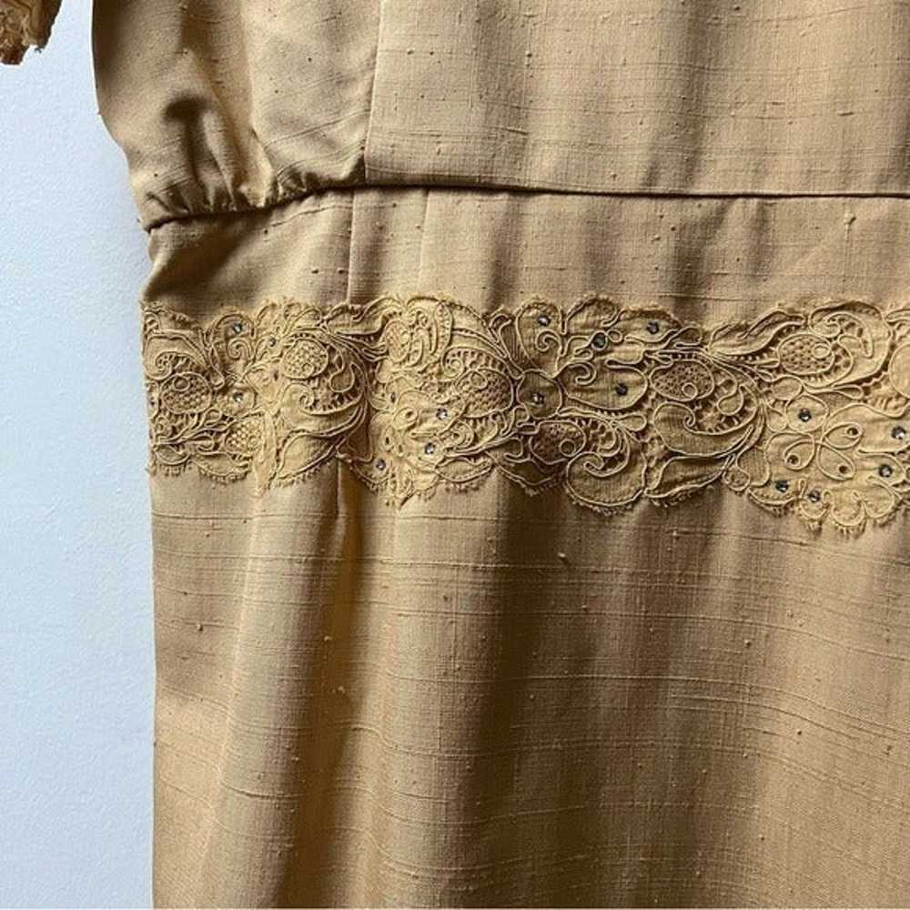 1940’s Fred A. Block Noil Silk Semi-Formal Dress - image 10