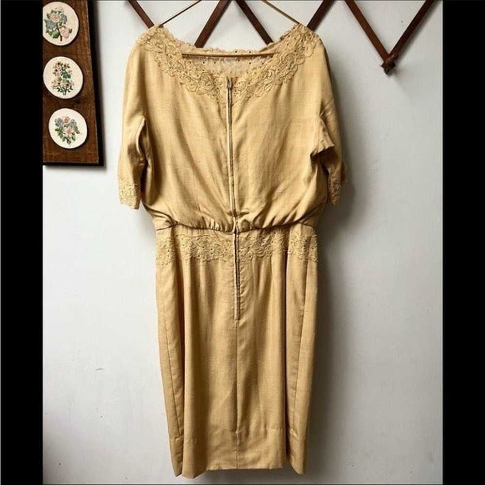 1940’s Fred A. Block Noil Silk Semi-Formal Dress - image 2