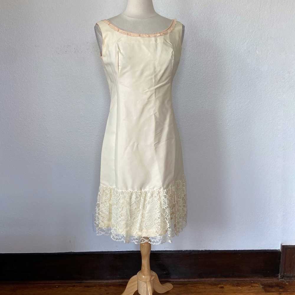 Vintage 60’s Emma Domb Long Sleeve Lace Off White… - image 3