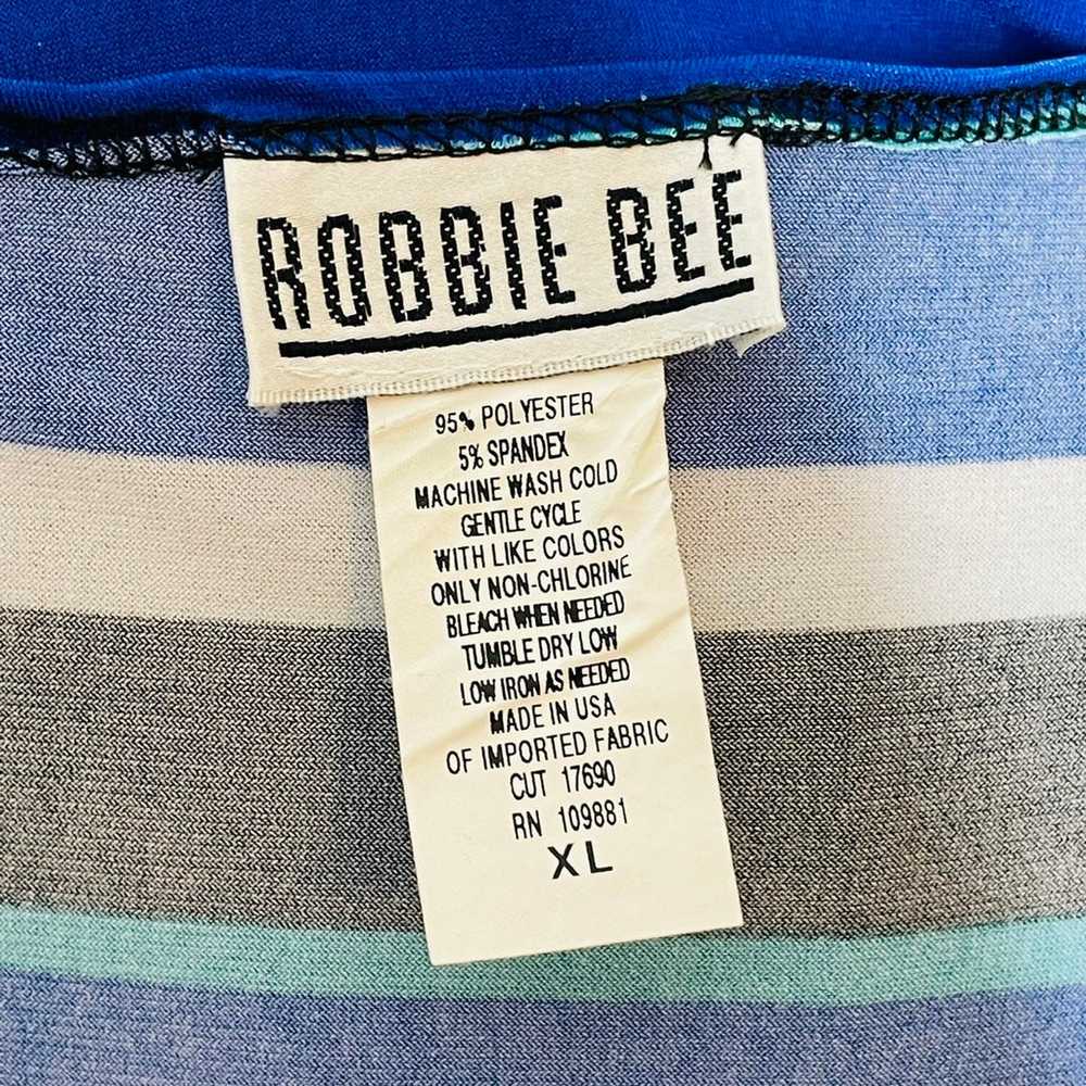 Vintage Robbie Bee Stripe Shift Dress- XL - image 6