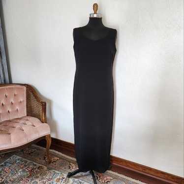 Vintage Patra Sleeveless Maxi Dress Black Size 16 - image 1