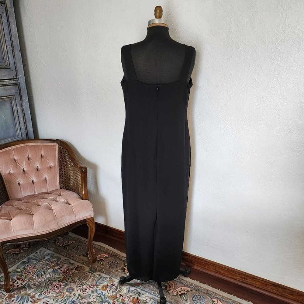 Vintage Patra Sleeveless Maxi Dress Black Size 16 - image 4